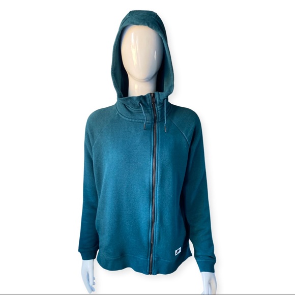 NIKE Dark Green Zip Up Hooded Sweater - Picture 11 of 12